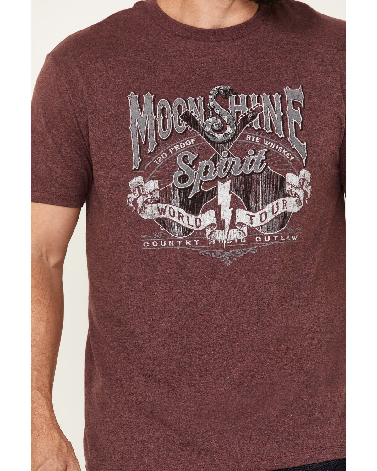 Moonshine Spirit Men's World Tour Short Sleeve Graphic T-Shirt