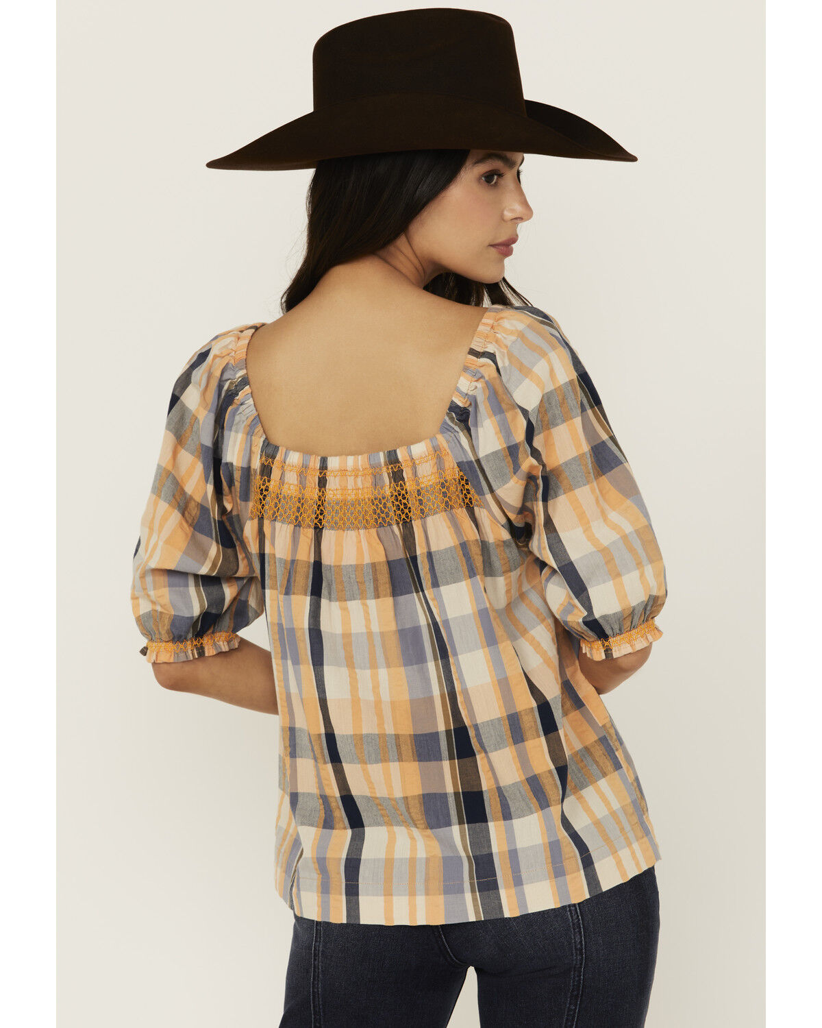 Cleo + Wolf Women's Bowie Plaid Print Short Sleeve Shirt