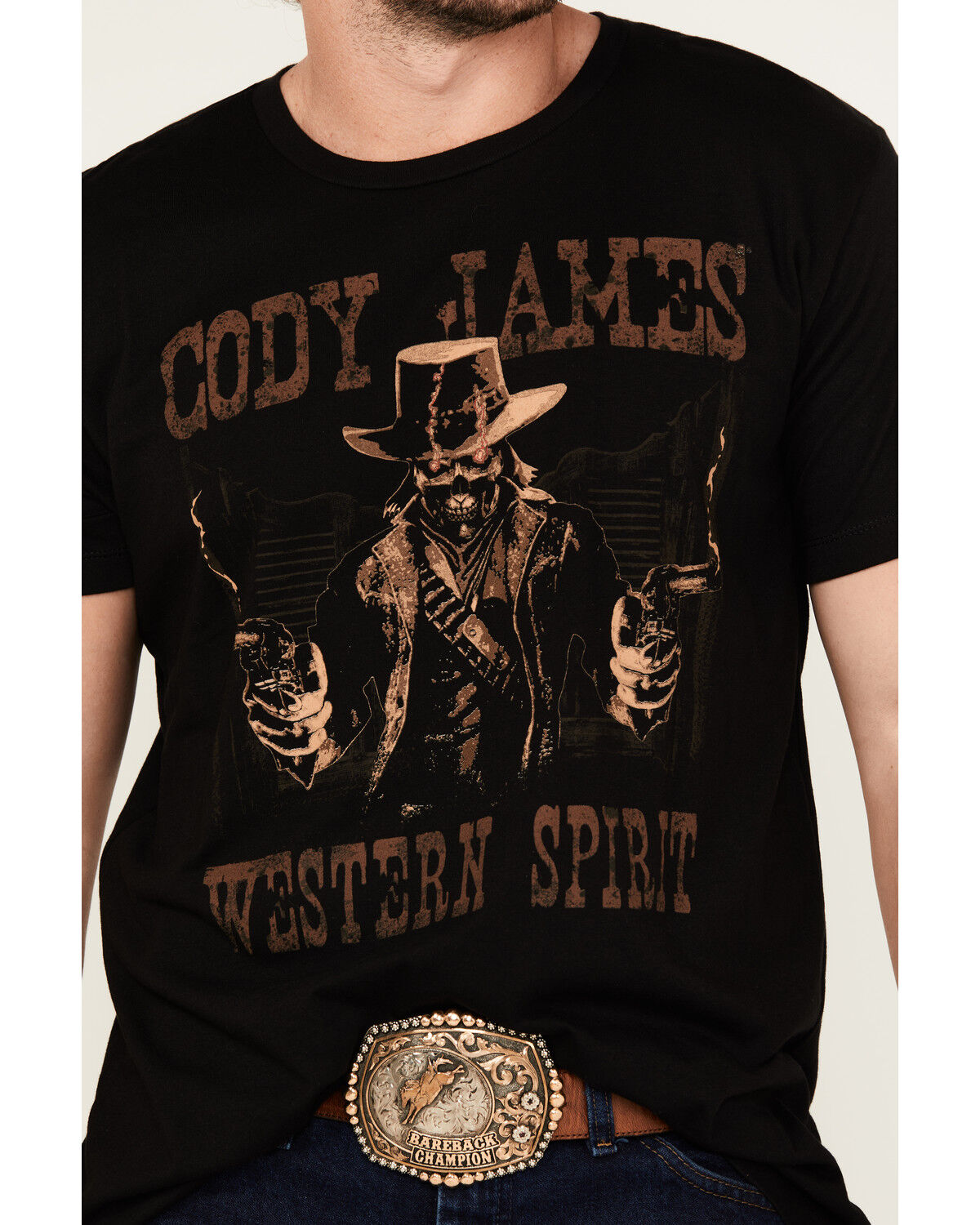 Cody James Men's Ghost Gunslinger Short Sleeve Graphic T-Shirt