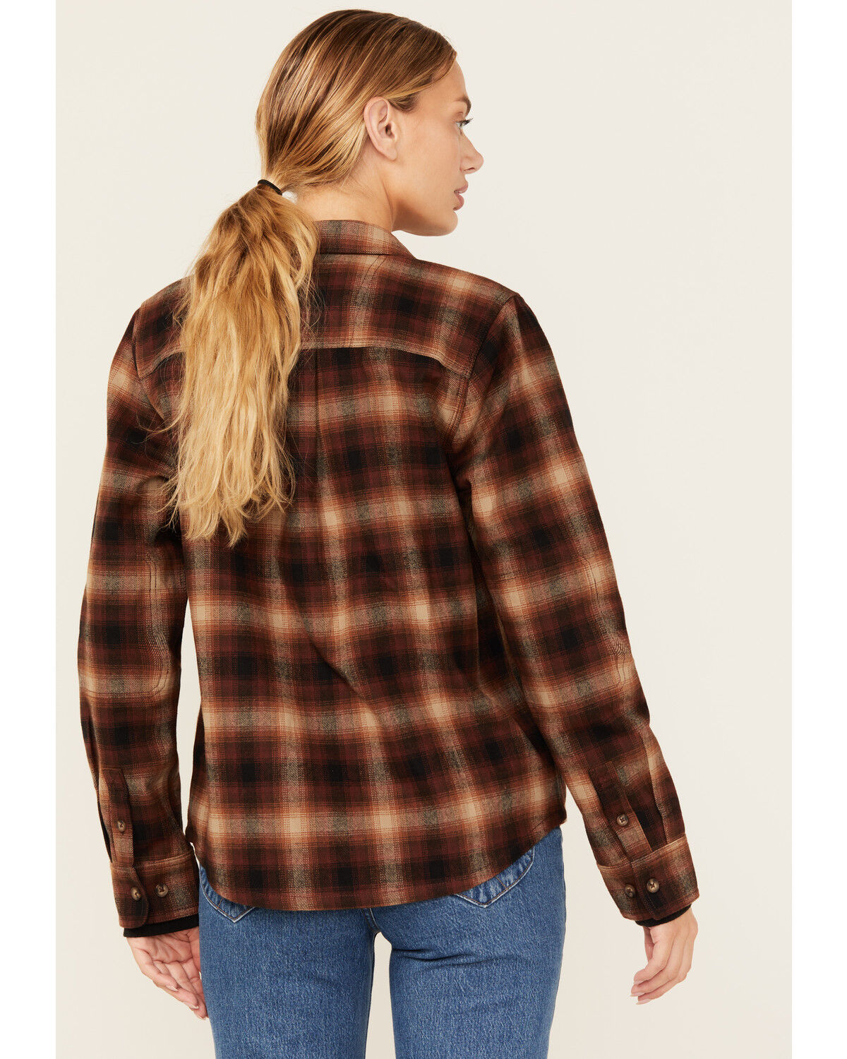 Lucky Brand Workwear Women's River Plaid Print Long Sleeve Button-Down Flannel Work Shirt