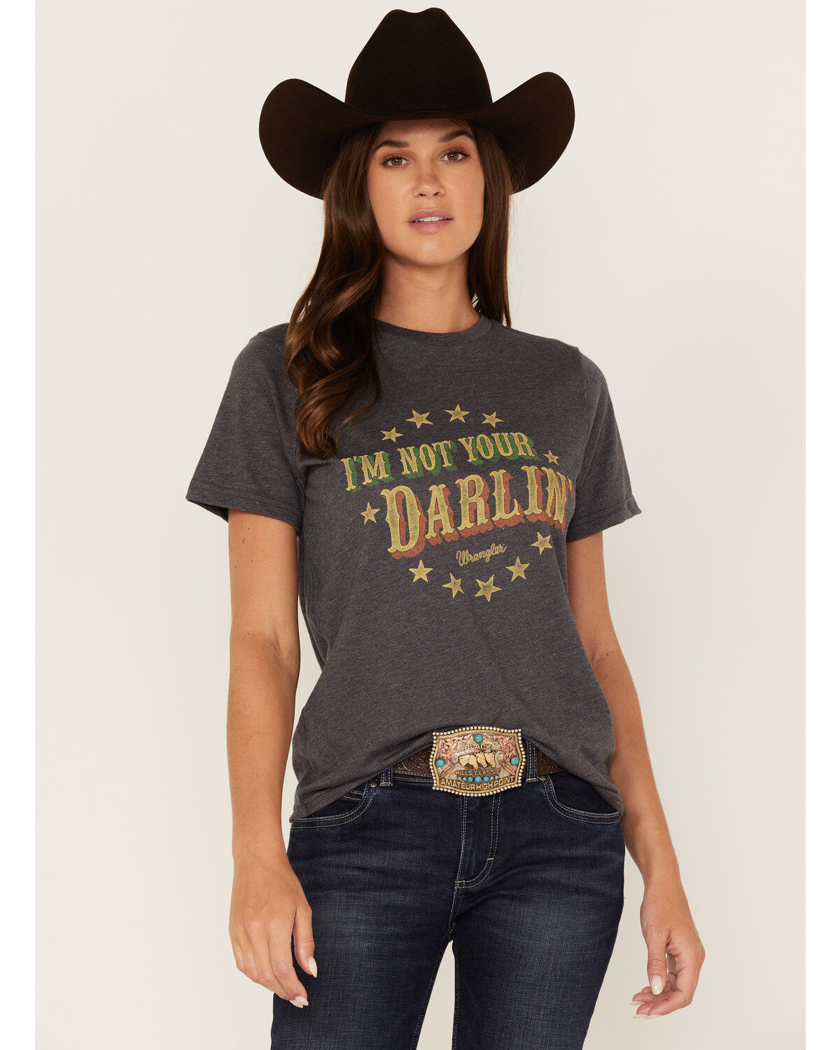 Wrangler Women's Boot Barn Exclusive I'm Not Your Darlin' Star Logo Short Sleeve Graphic Tee