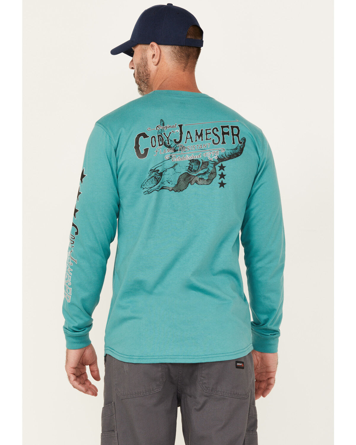 Cody James Men's FR Authentic Long Sleeve Graphic Work T-Shirt