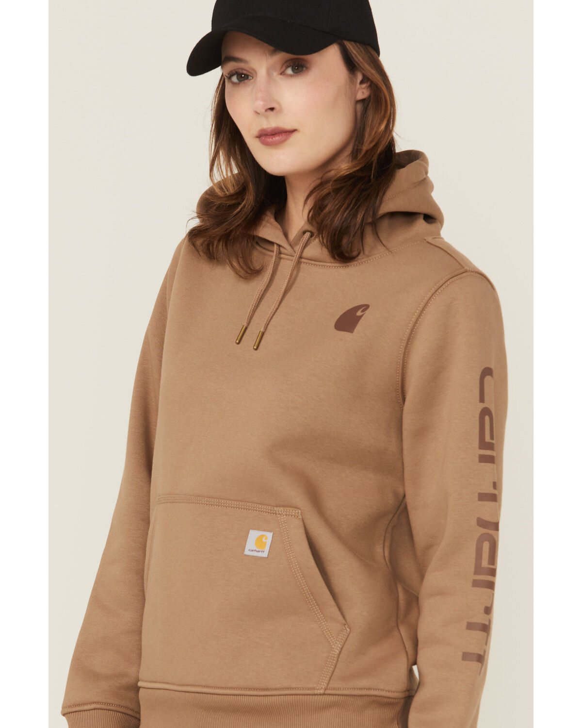 Carhartt Women's Relaxed Fit Midweight Logo Graphic Hoodie