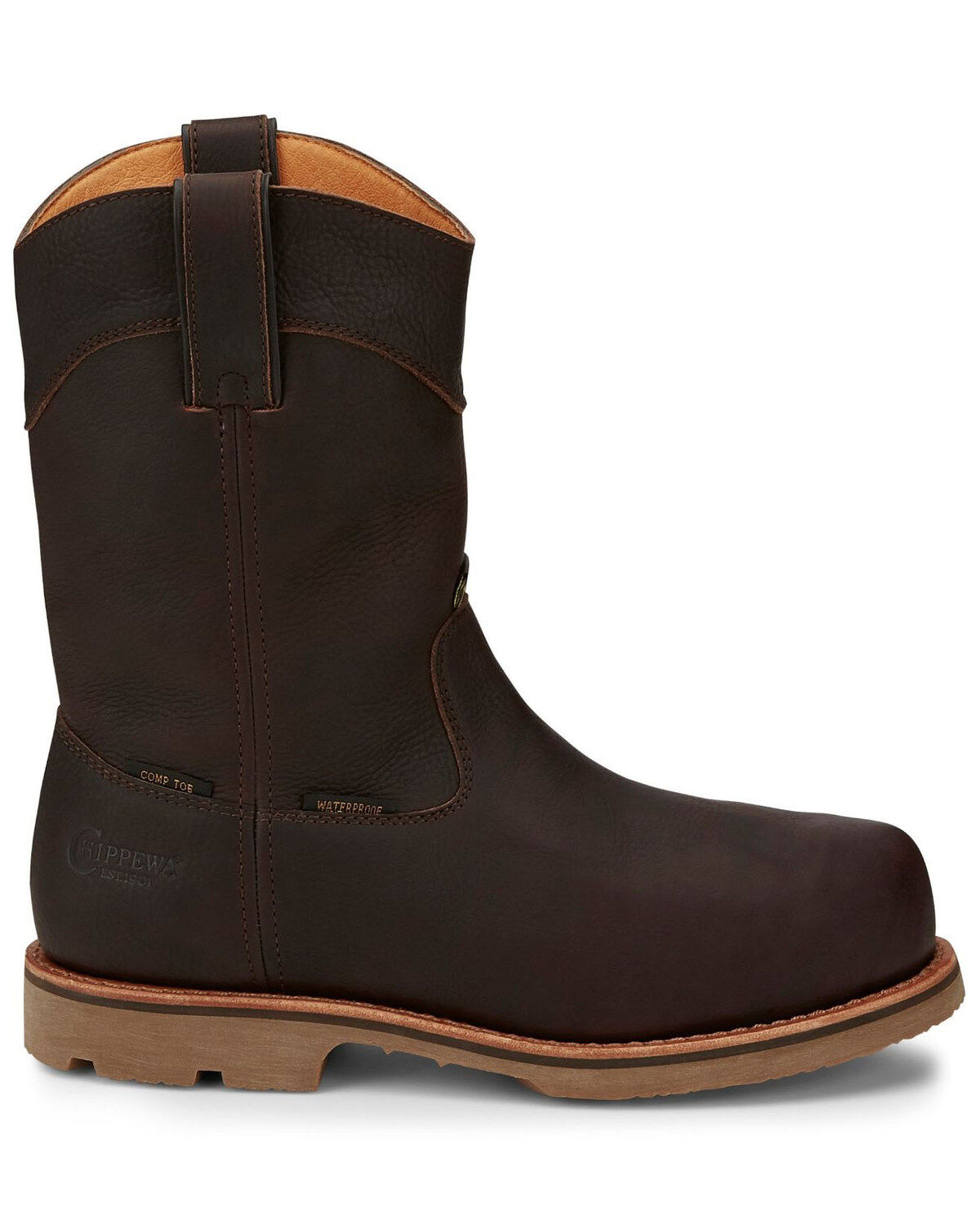 Chippewa Men's Serious Plus Waterproof Western Work Boots - Composite Toe