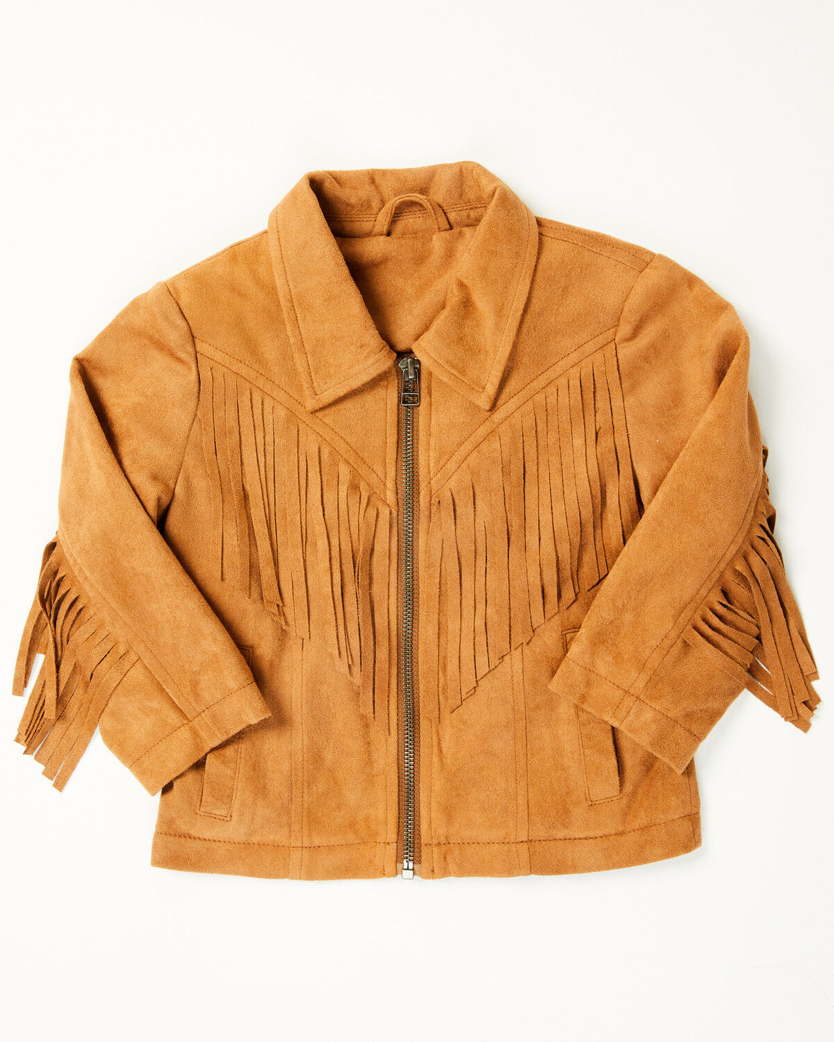 Fonria Toddler Girls' Solid Fringe Jacket
