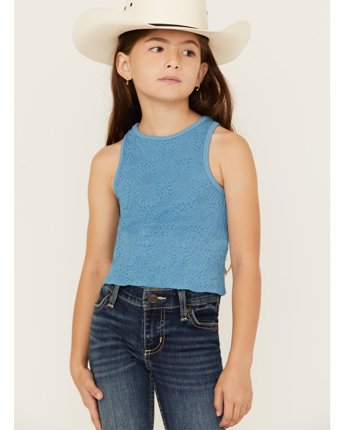 Fornia Girls' High Neck Tank Top