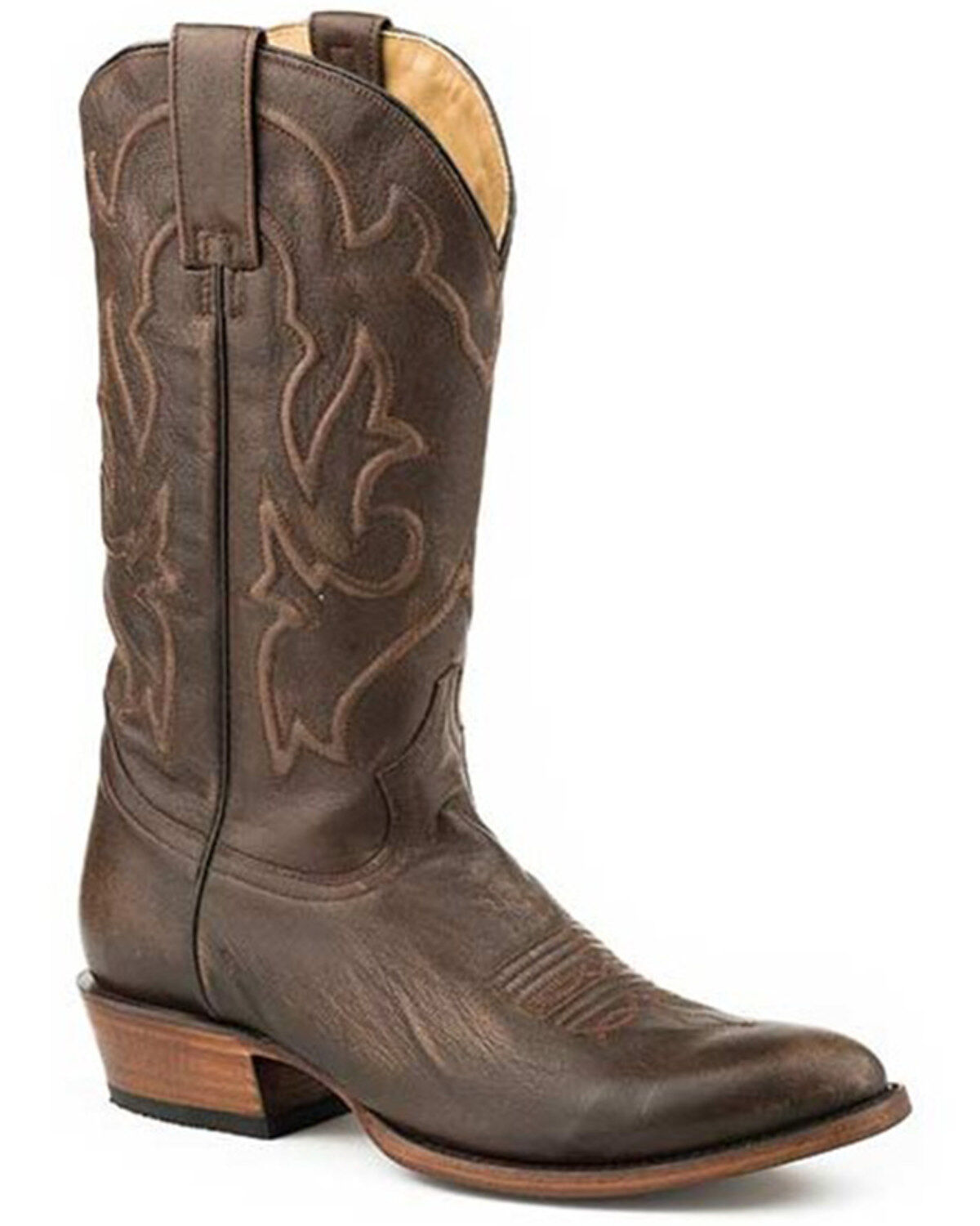 Stetson Men's Carlisle Corded Shaft Western Boots - Round Toe