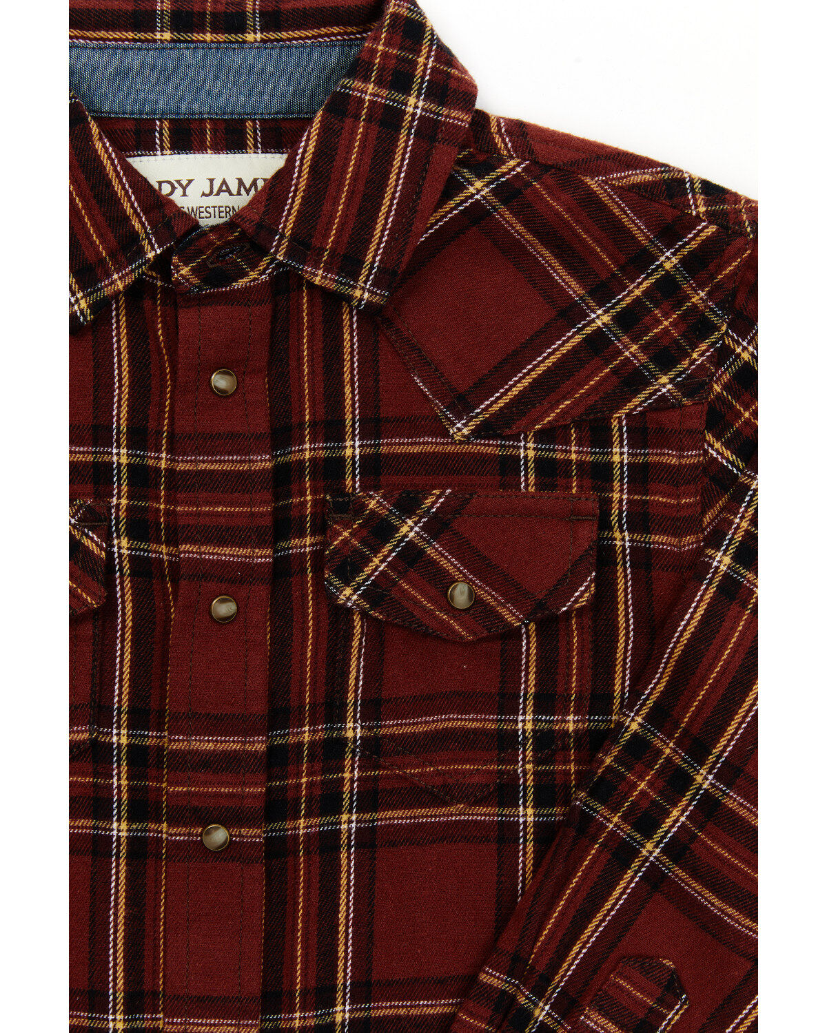 Cody James Boys' Plaid Print Long Sleeve Flannel Snap Shirt - Toddler
