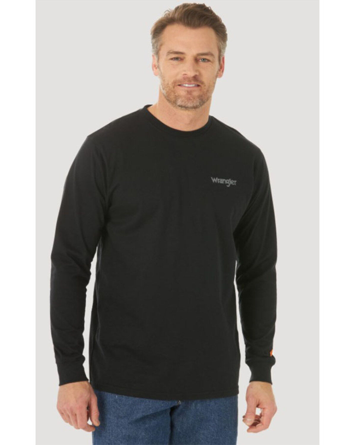 Wrangler FR Men's Skull Flag Graphic Long Sleeve Work T-Shirt - Big