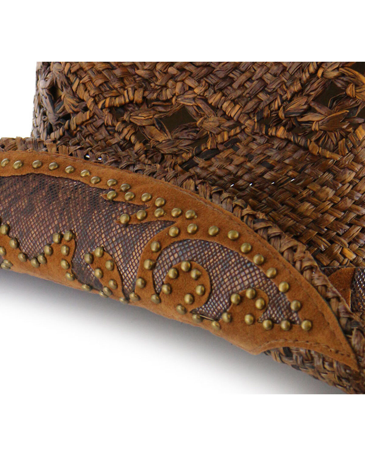 Shyanne® Women's Embellished Brim Straw Hat