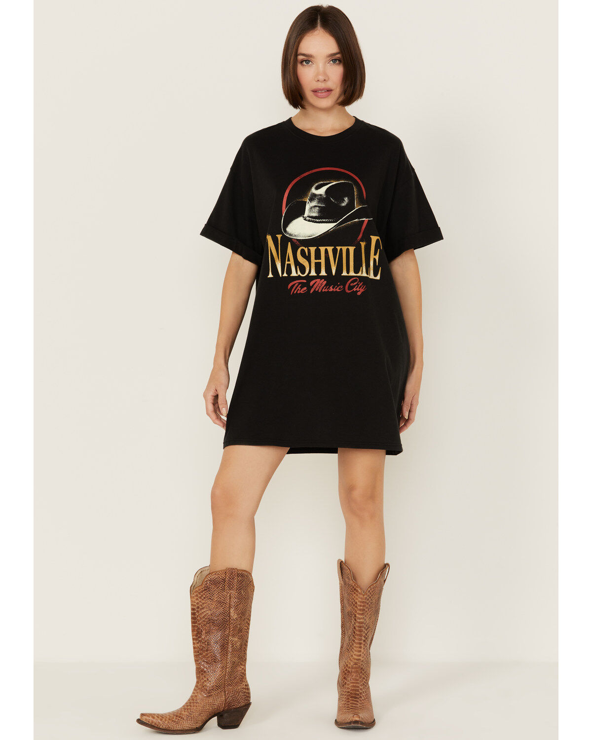 Girl Dangerous Women's Nashville Hat T-Shirt Mini Dress