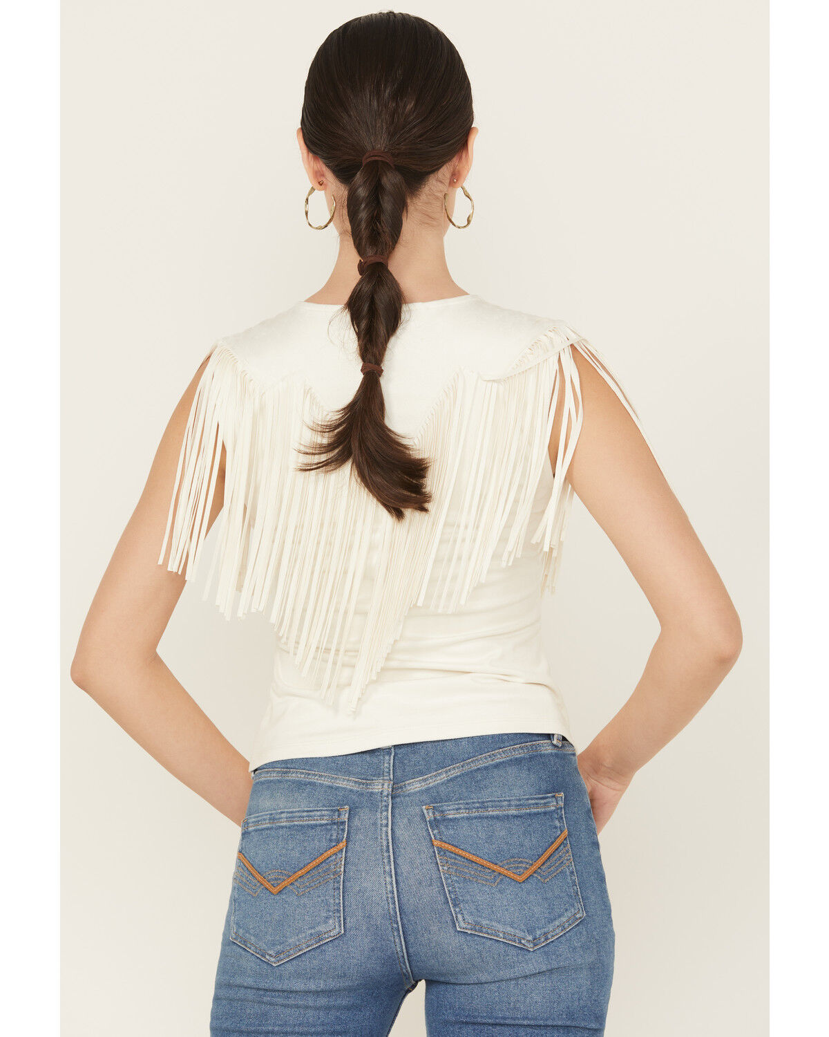 Idyllwind Women's Lady Luck Fringe Faux Suede Top