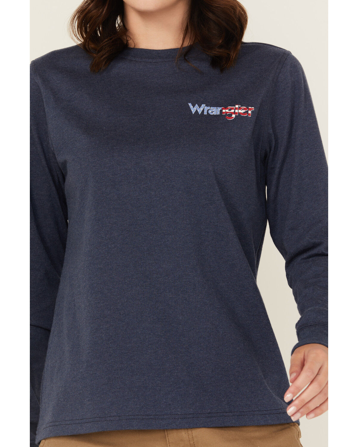 Wrangler Women's FR Americana Long Sleeve Graphic Work T-Shirt