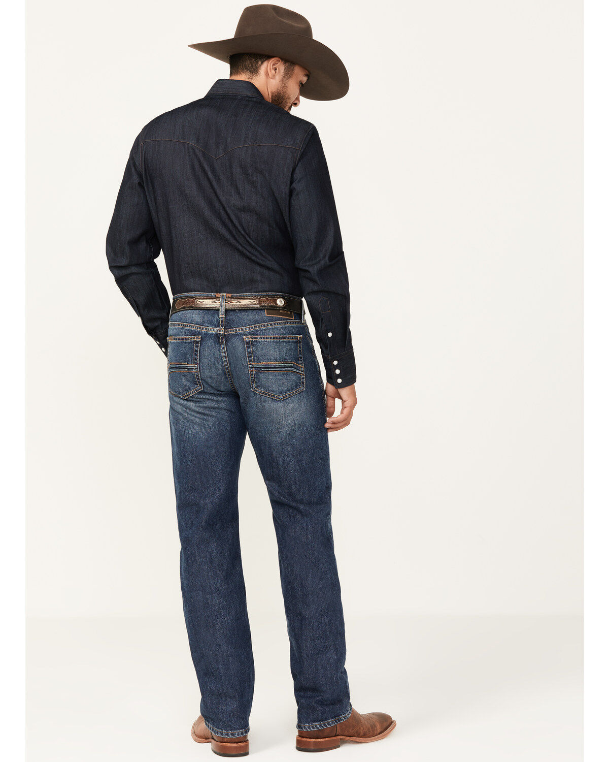 Ariat Men's M2 Marty Dark Wash Relaxed Bootcut Rigid Jeans