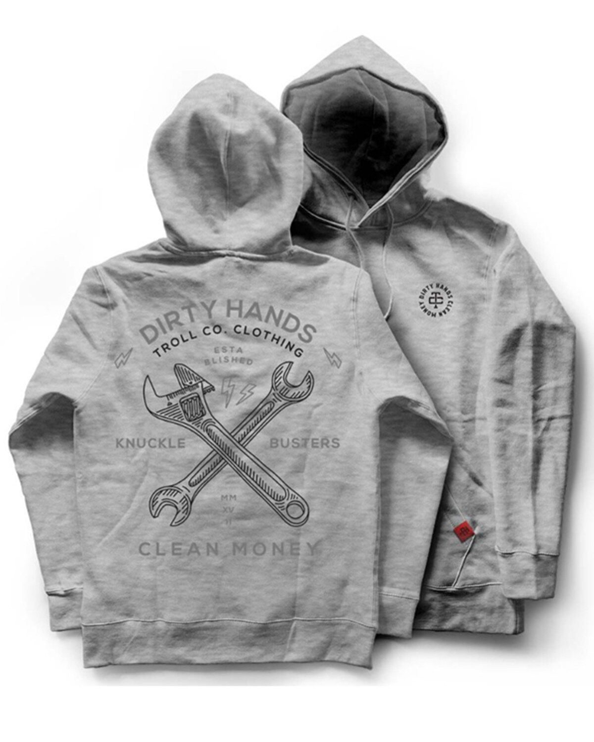Troll Co Men's Twisting Wrenches Hooded Sweatshirt