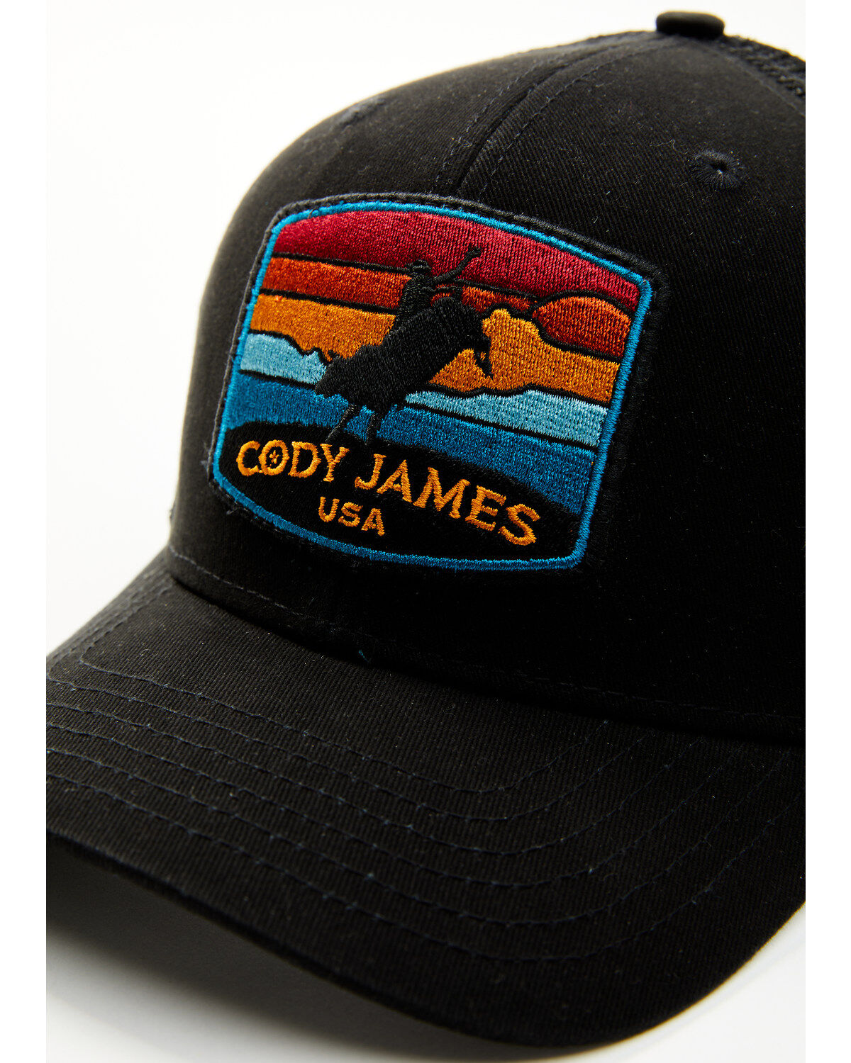 Cody James Men's Sunset Stripes Patch Ball Cap