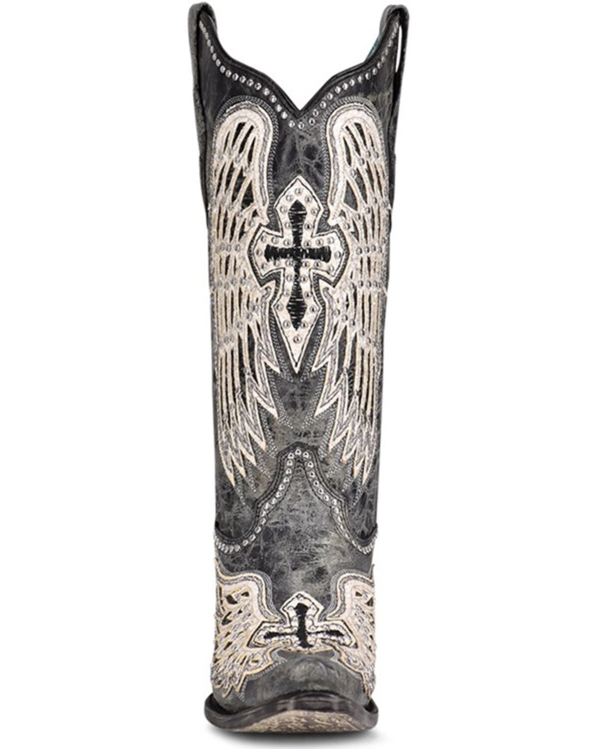 Corral Women's Cross & Wings Overlay Western Boots - Snip Toe