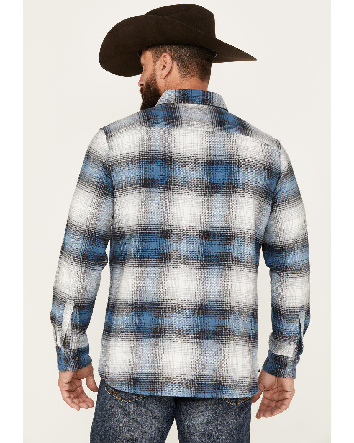 Pendleton Men's Burnside Plaid Print Long Sleeve Button-Down Western Shirt