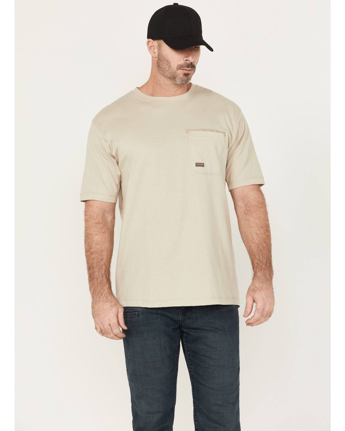 Ariat Men's Rebar Workman Brickyard Short Sleeve Work Shirt