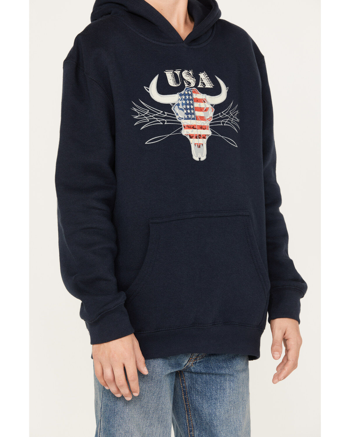 Cody James Boys' Bull Flag Hooded Sweatshirt