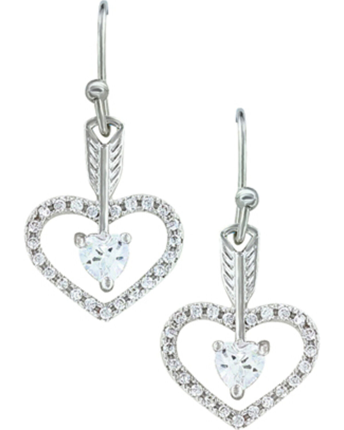 Montana Silversmiths Women's Straight to the Heart Arrow Earrings