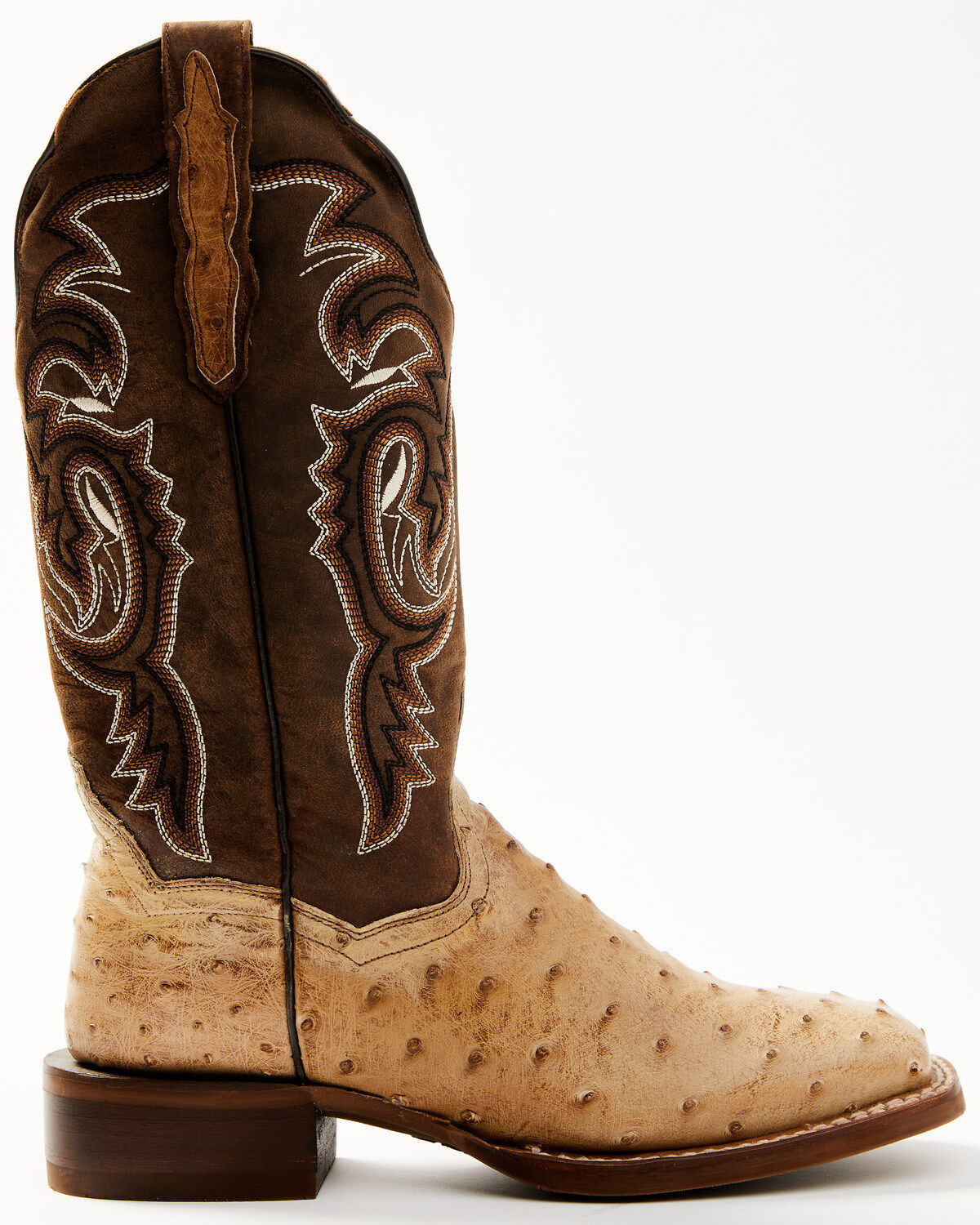 Dan Post Women's Exotic Full Quill Ostrich Western Boots - Broad Square Toe