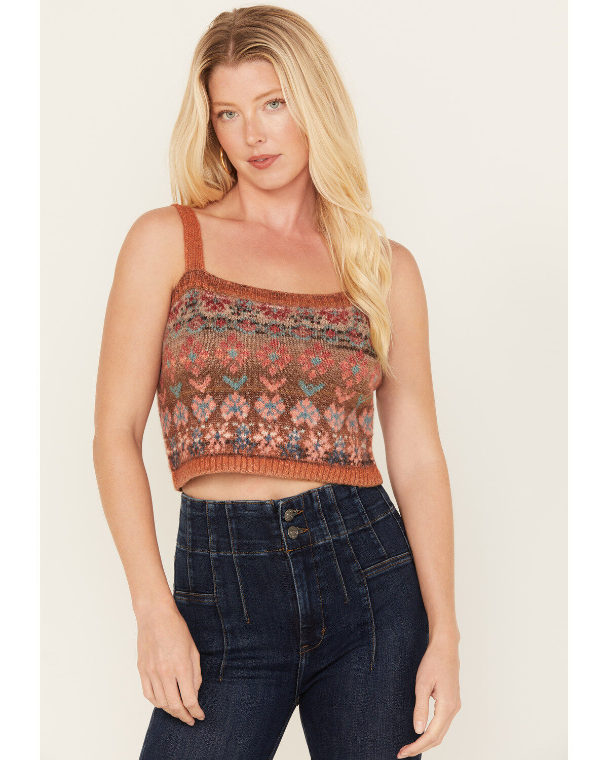 Cleo + Wolf Women's Cropped Sweater Cami