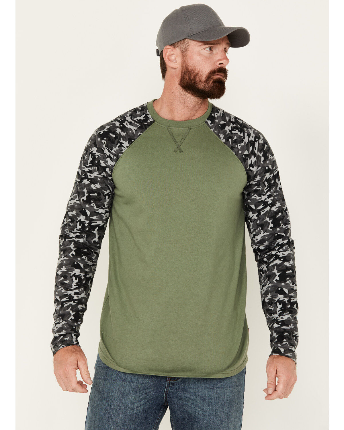 Cody James Men's FR Color Block Baseball Work T-Shirt