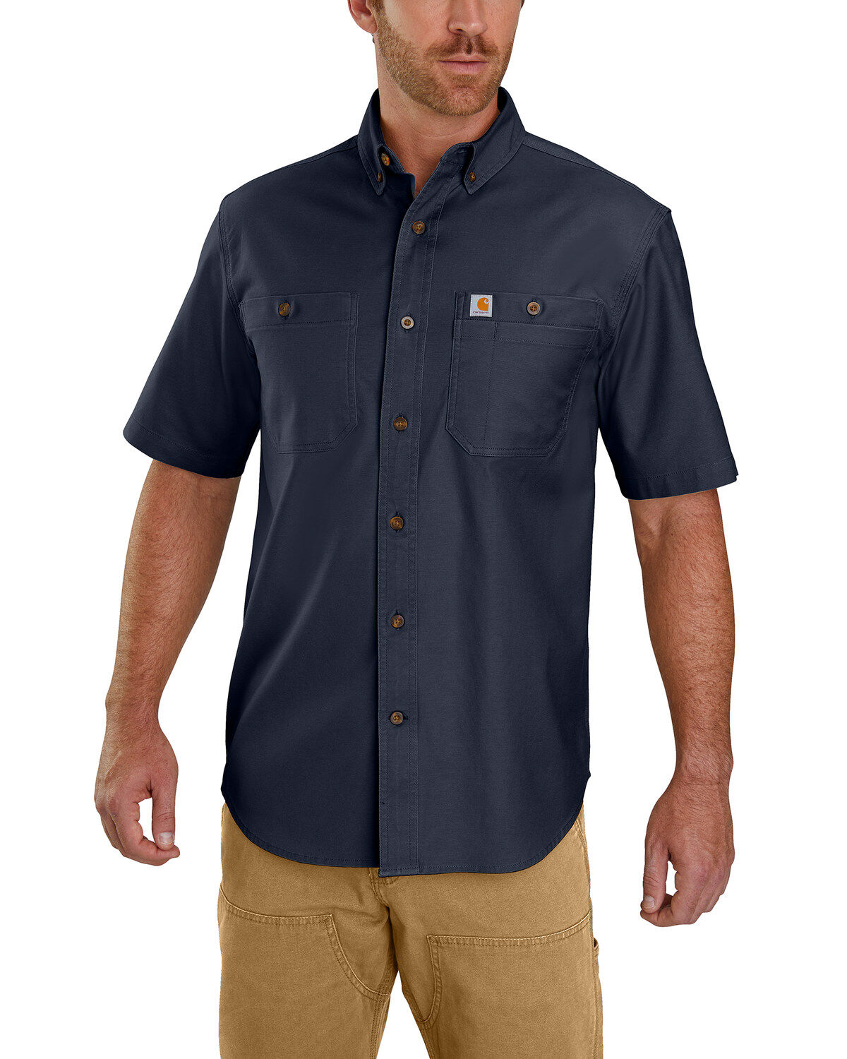 Carhartt Men's Rugged Flex Rigby Short Sleeve Work Shirt - Tall