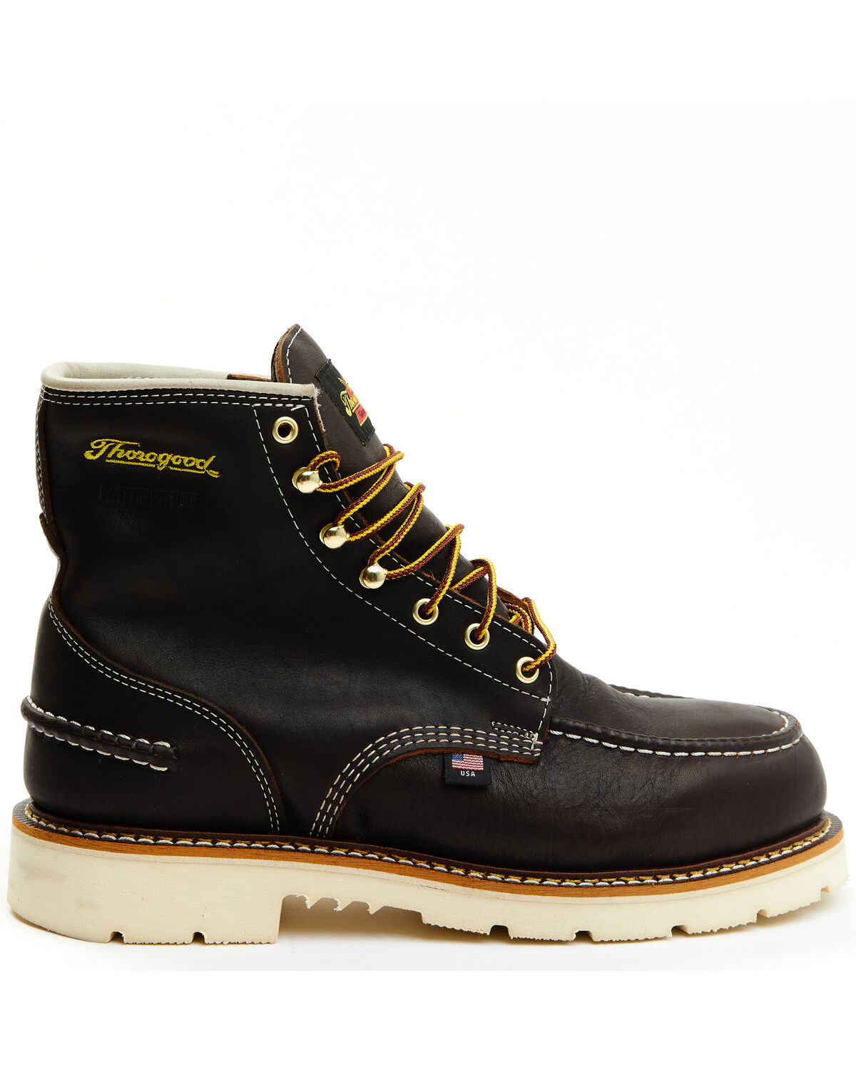 Thorogood Men's Boot Barn Exclusive 6" Waterproof Lace-Up Work Boots - Moc Soft Toe