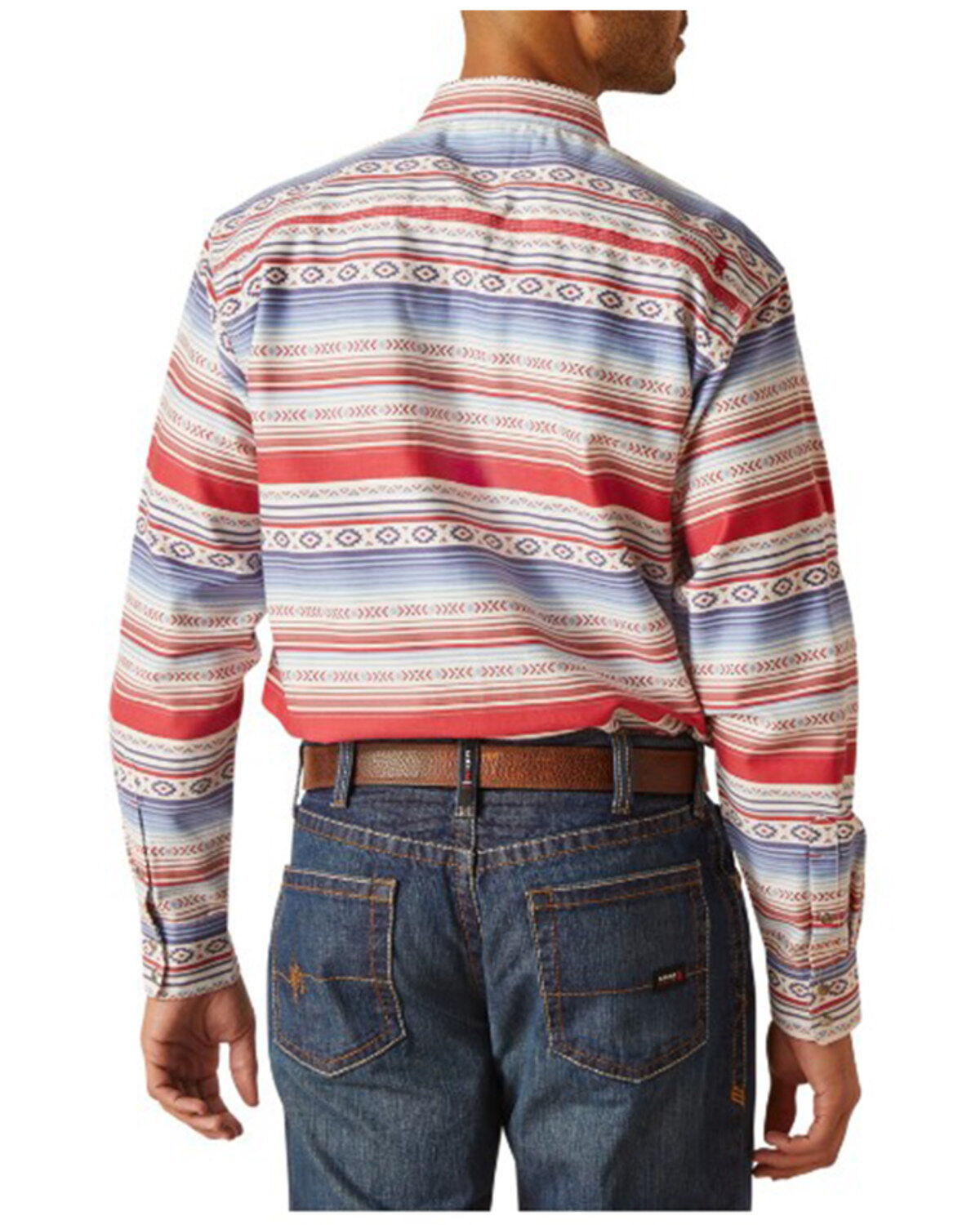 Ariat Men's FR Conestoga Striped Long Sleeve Snap Work Shirt
