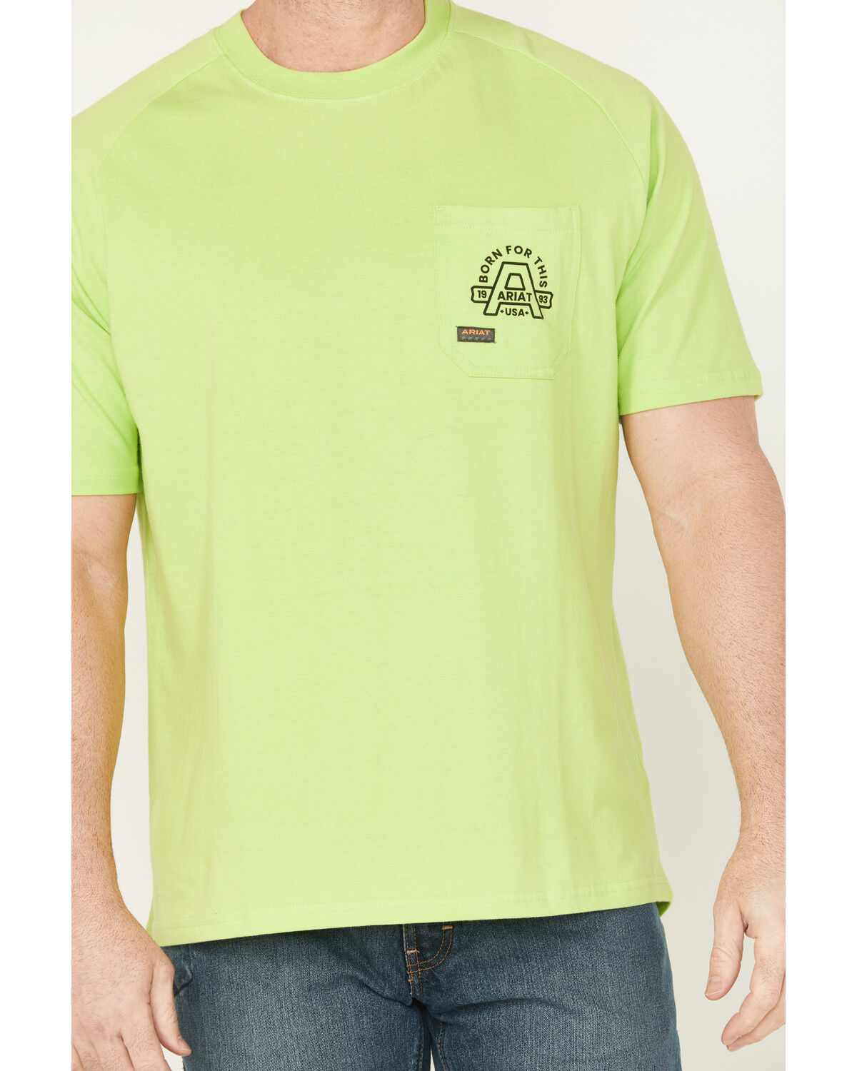 Ariat Men's Rebar Cotton Strong Hardhead Short Sleeve Work T-Shirt - Tall