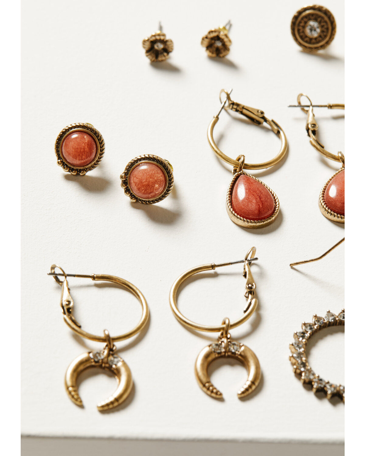 Shyanne Women's Golden Hour Crescent 7-Piece Earrings Set