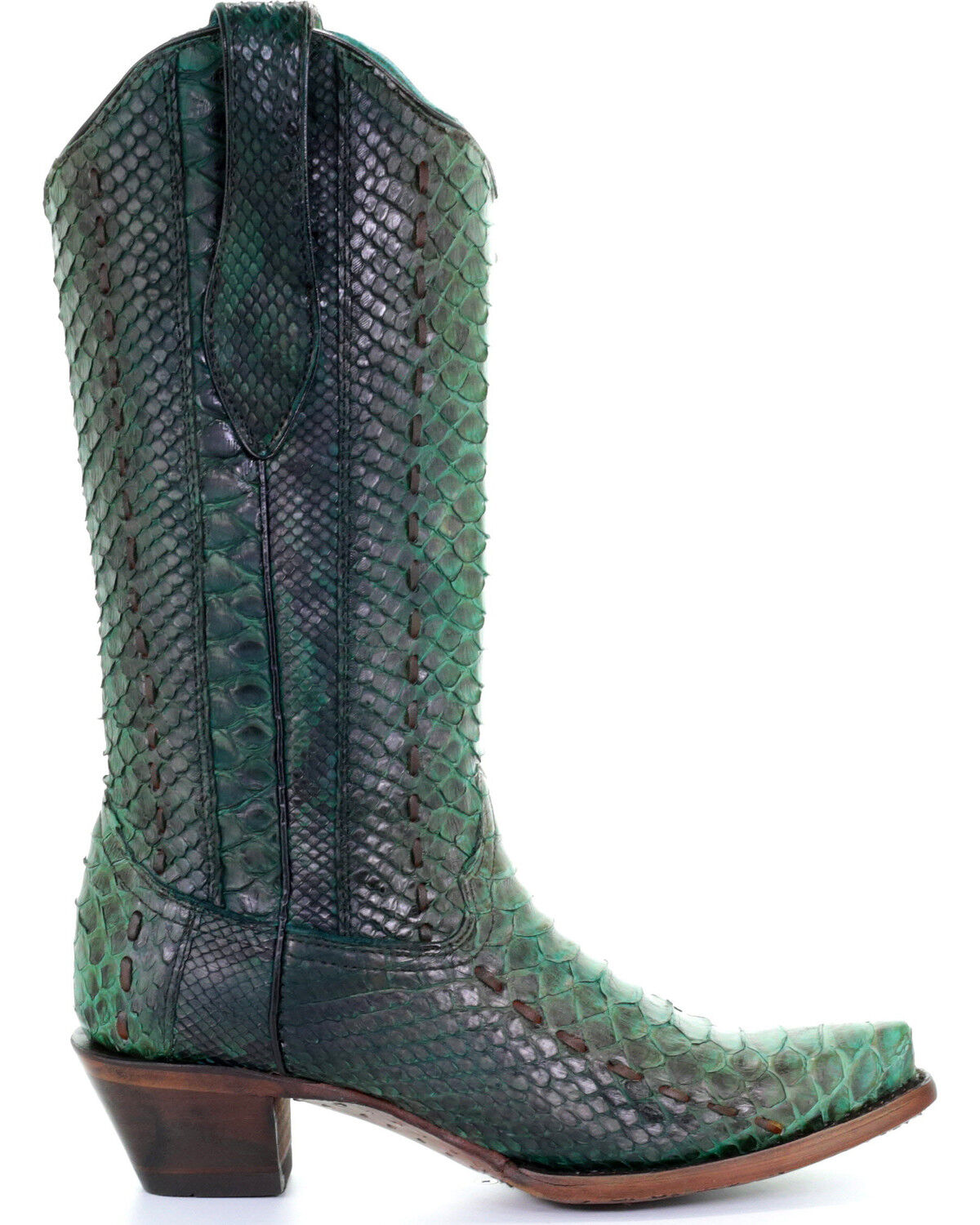 Corral Women's Full Python Woven Western Boots - Snip Toe