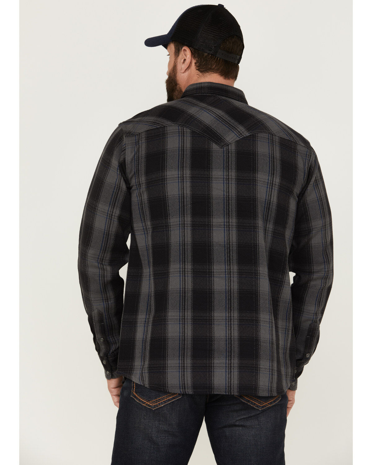 Ariat Men's Harrold Plaid Long Sleeve Snap Western Flannel Shirt