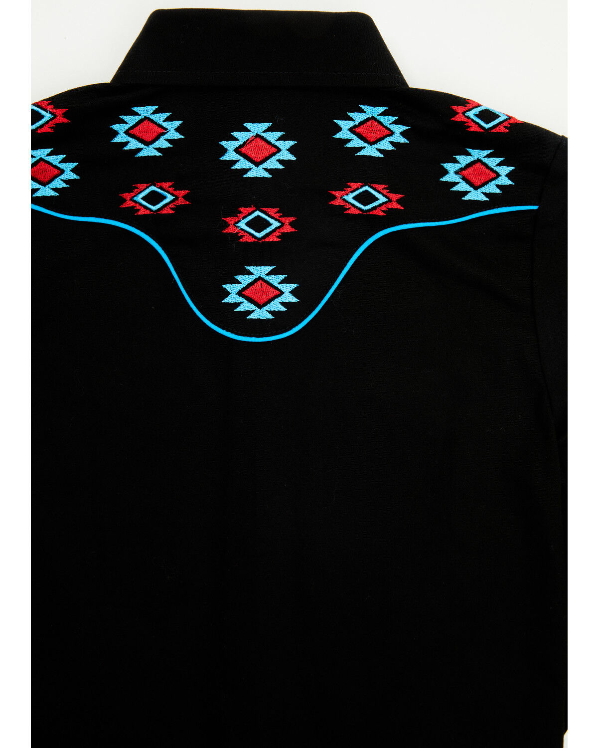 Avalon Boys' Embroidered Long Sleeve Snap Western Shirt