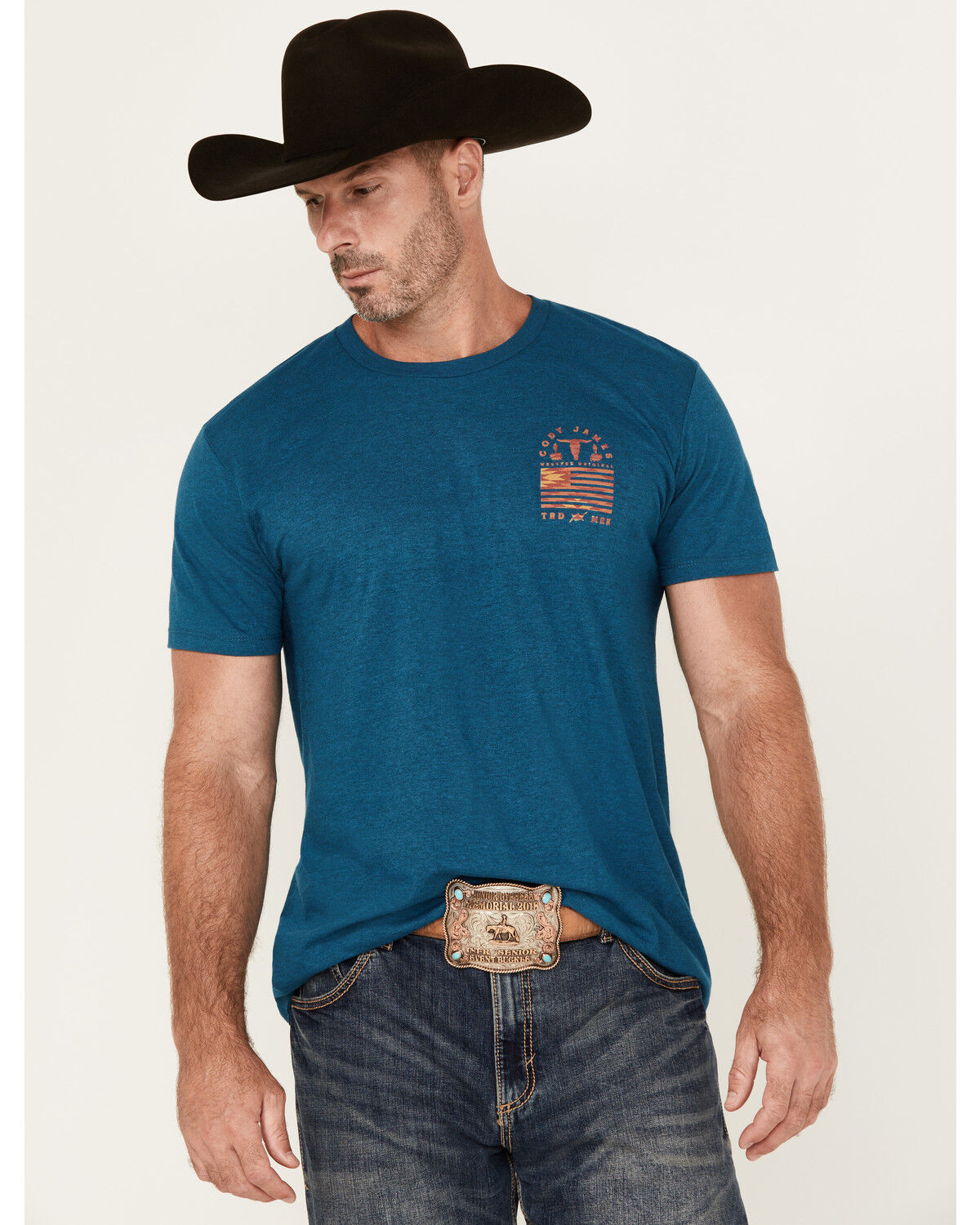 Cody James Men's Barbed Cowboy Short Sleeve Graphic T-Shirt