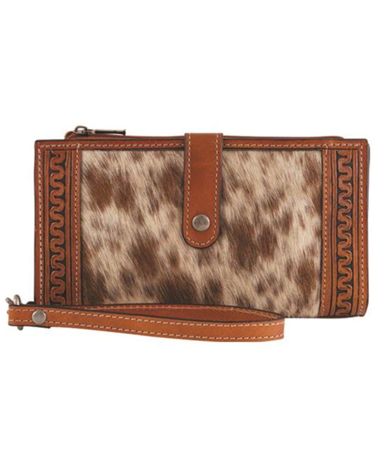 Justin Women's Serpentine Hairon Wristlet Wallet