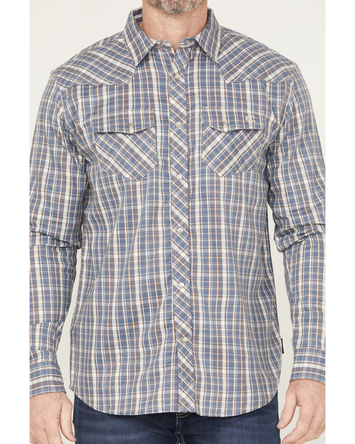 Cody James Men's FR Plaid Print Long Sleeve Snap Work Shirt