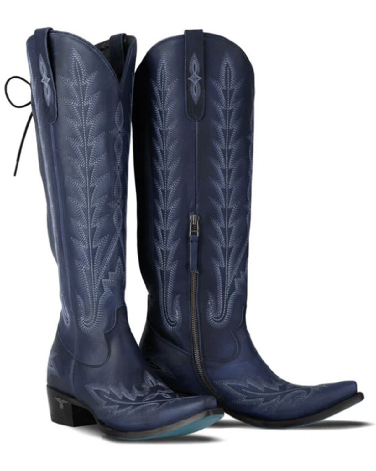 Lane Women's Lexington Knee High Corset Western Boots - Snip Toe