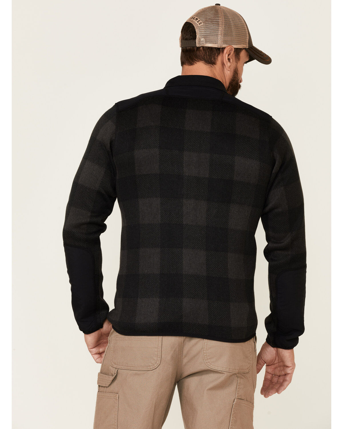 Columbia Men's Buffalo Plaid Print Weather 1/2 Zip Fleece Pullover