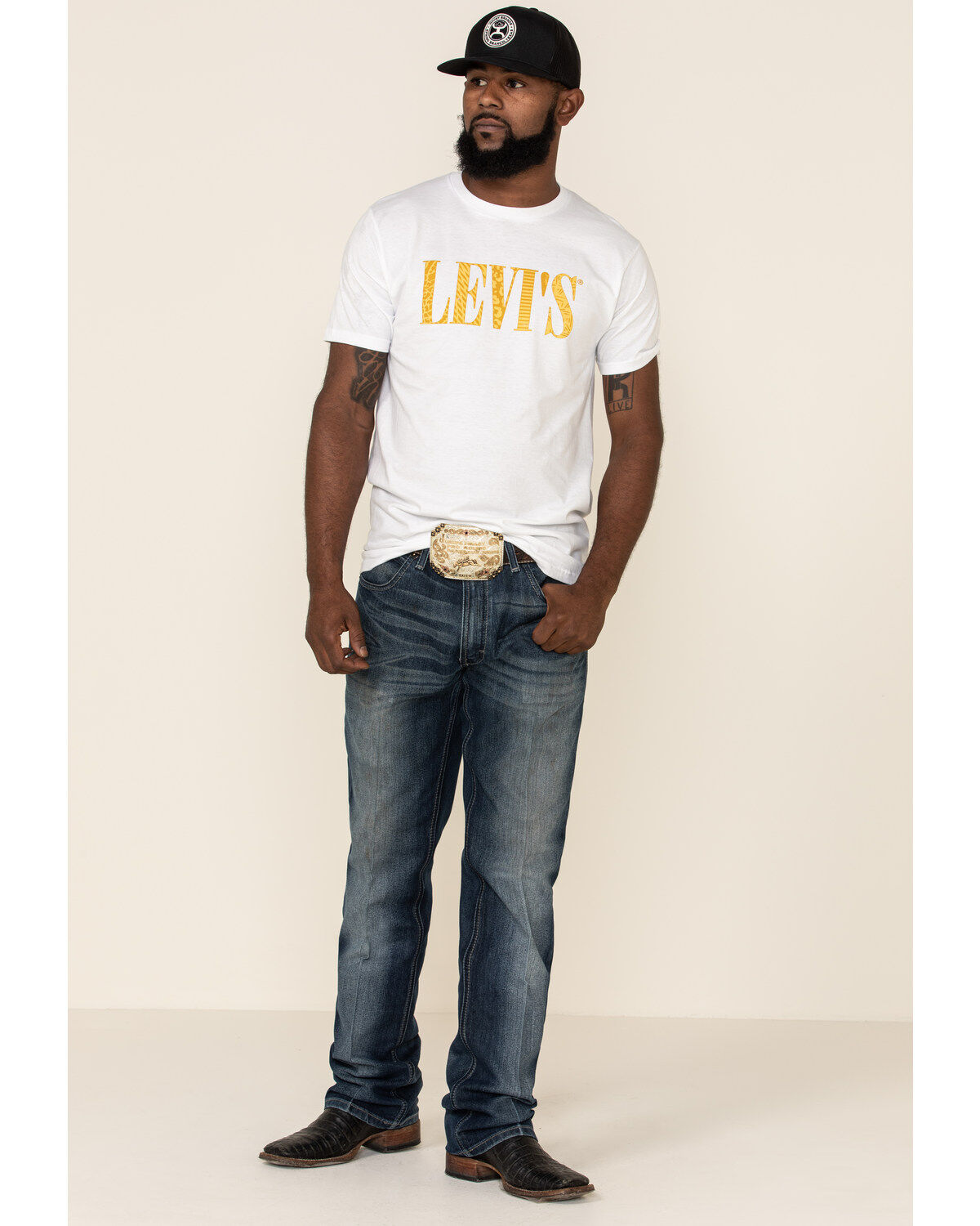 Levi's Men's White Trussard Logo Graphic T-Shirt