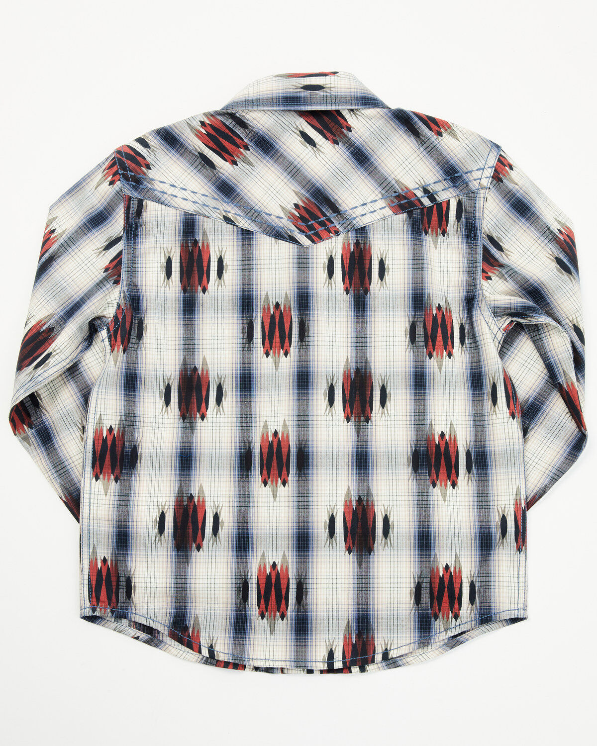 Cody James Toddler Boys' Zion Sunset Plaid Print Long Sleeve Snap Western Shirt