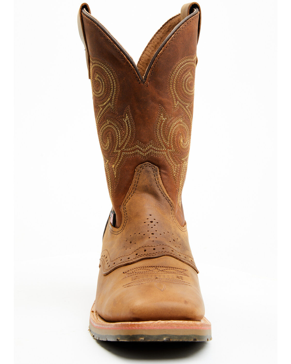 Double H Men's Boot Barn Exclusive 11" Domestic I.C.E&reg; Saddle Vamp Western Boots - Broad Square Toe