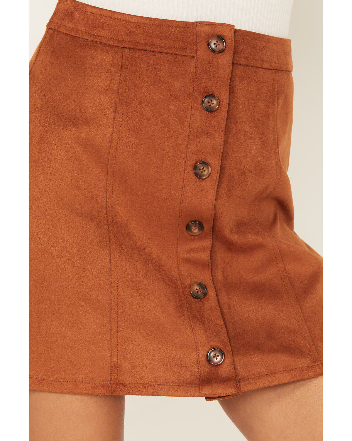 Cleo + Wolf Women's Faux Suede Skirt