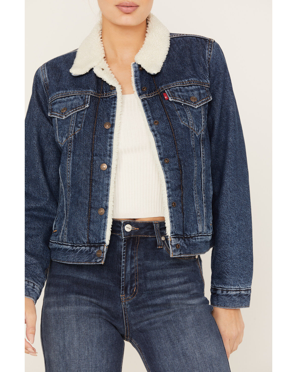 Levi's Women's Worn In Original Sherpa Trucker Jacket