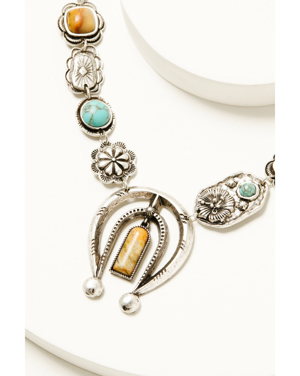 Shyanne Women's Rodeo Sunset Squash Blossom Necklace