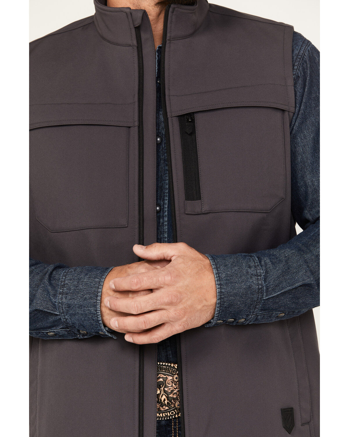 RANK 45® Men's Millford Solid Softshell Vest