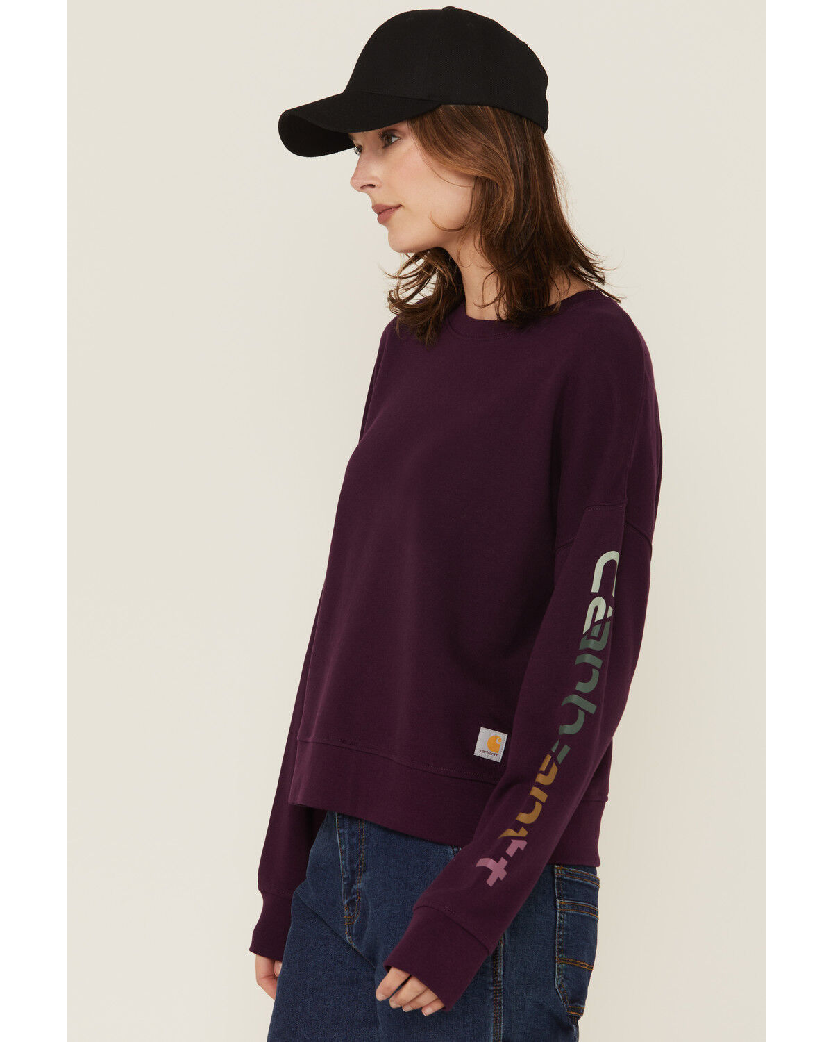 Carhartt Women's TENCEL® Fiber Series Loose Fit Long Sleeve Graphic Sweatshirt