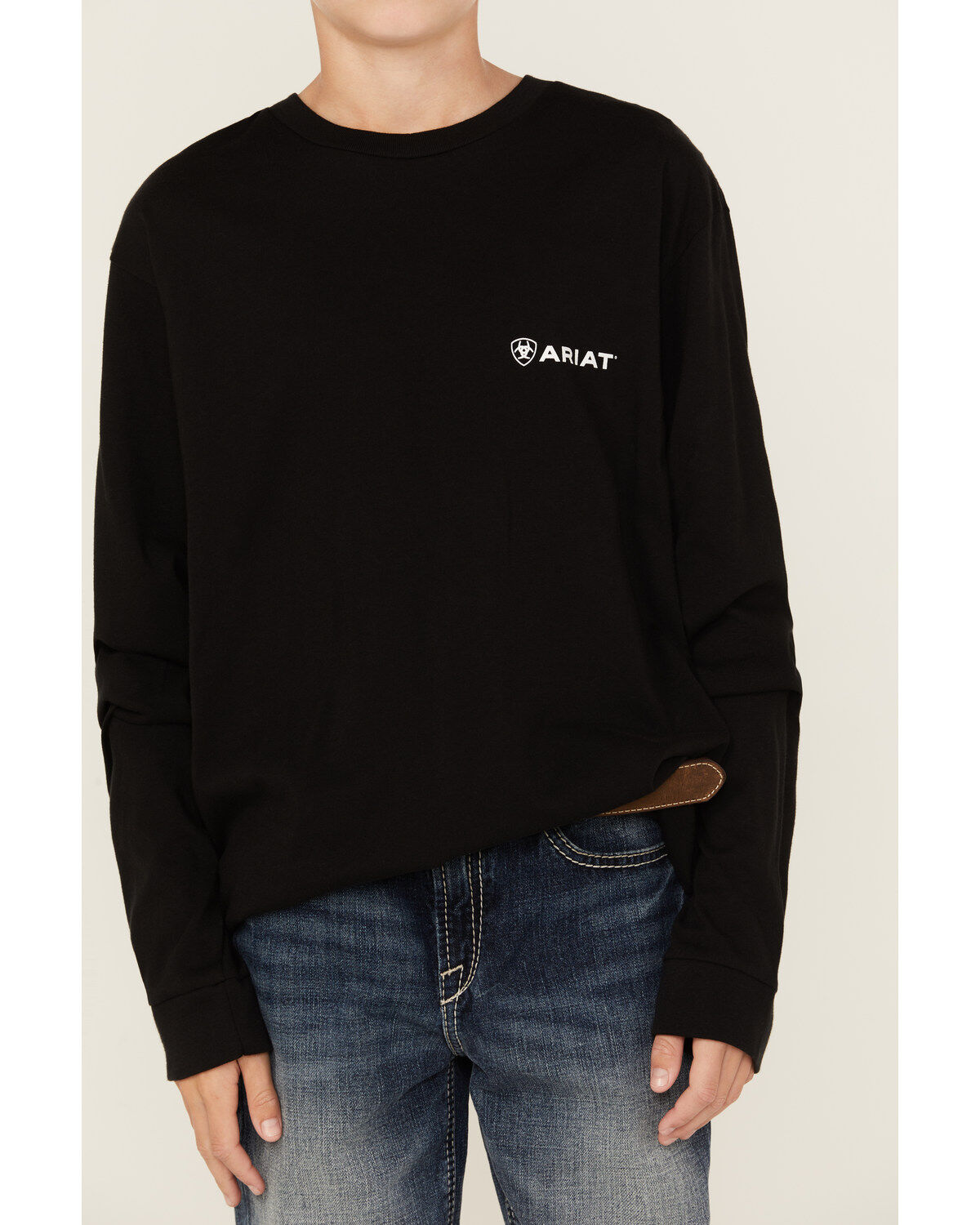 Ariat Boys' Camo Logo Long Sleeve Graphic T-Shirt